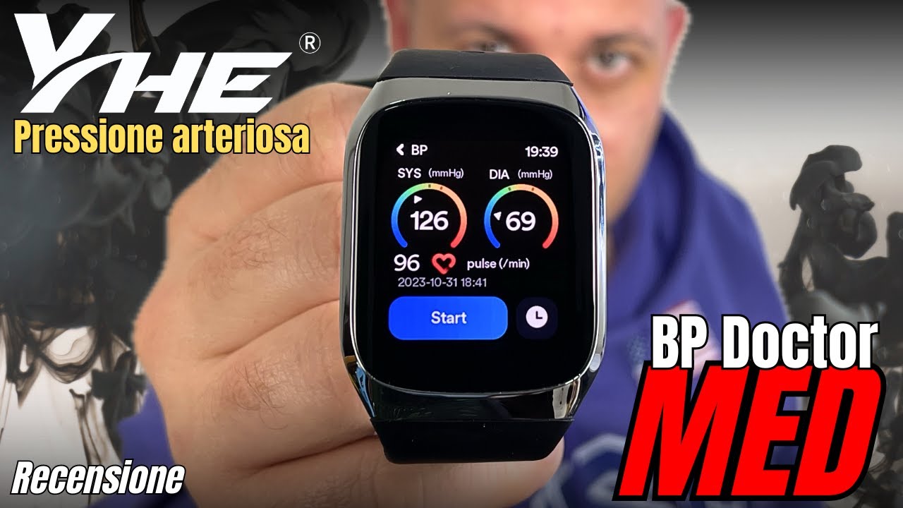Recensione YHE BP Doctor MED Smartwatch che MISURA la Pressione Arteriosa! TOP Design Display AMOLED