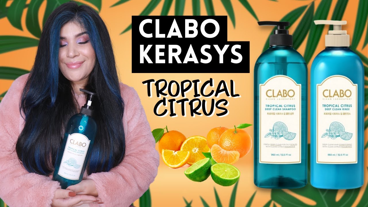 🍋CLABO KERASYS TROPICAL CITRUS: Hidro-Reconstrução de uso diário [Muito brilho e sedosidade]