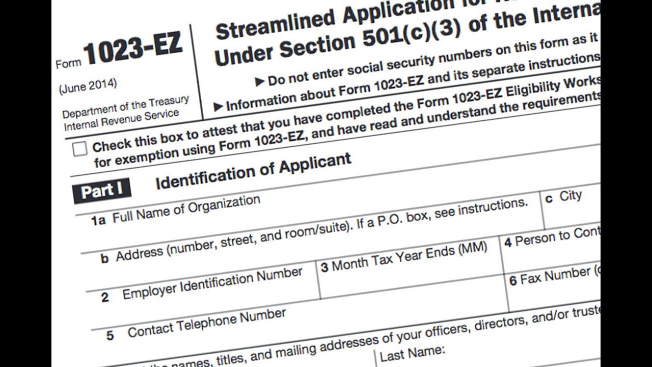 501c3 Application Process!
