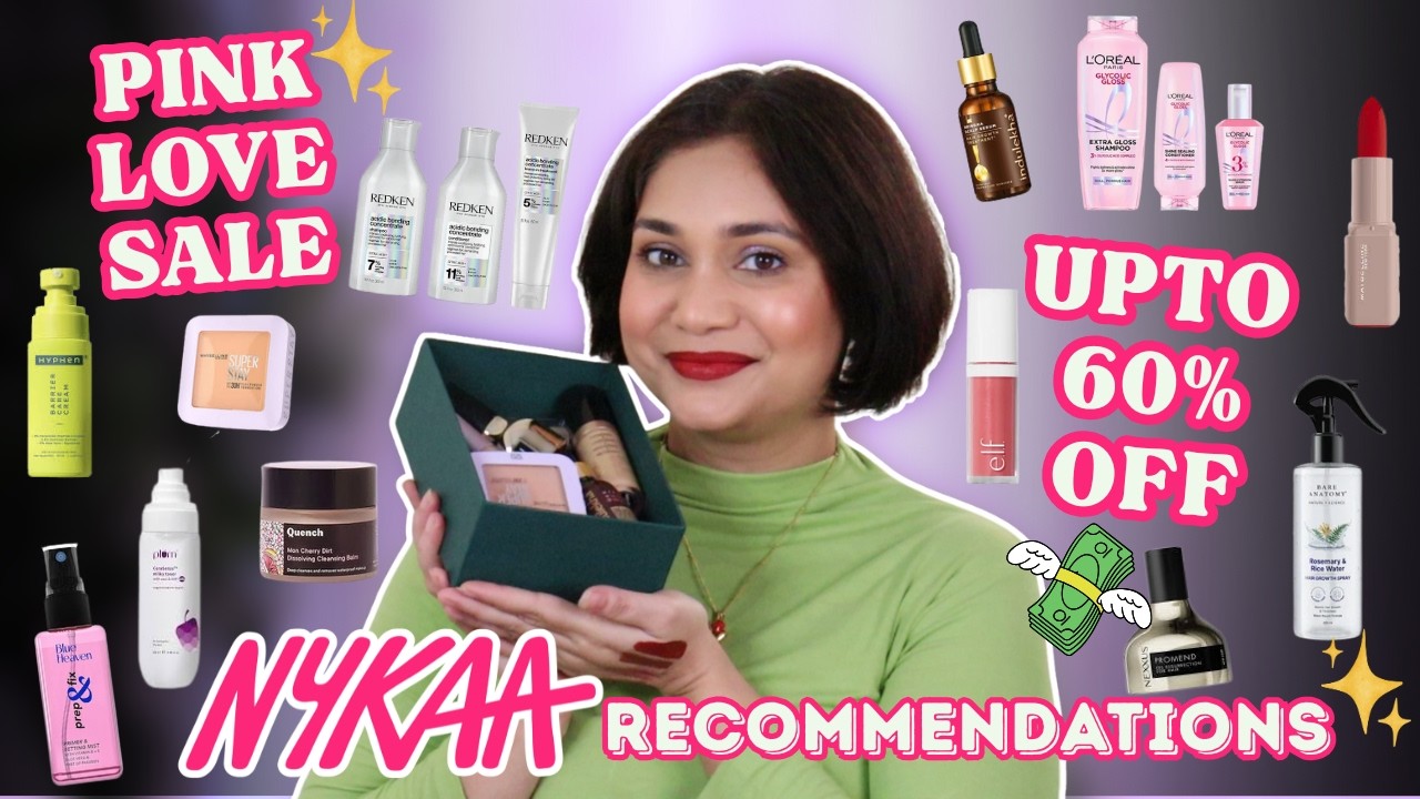 HUGE NYKAA Pink Love Sale Recommendations - Haircare, Bodycare, Skincare & Makeup