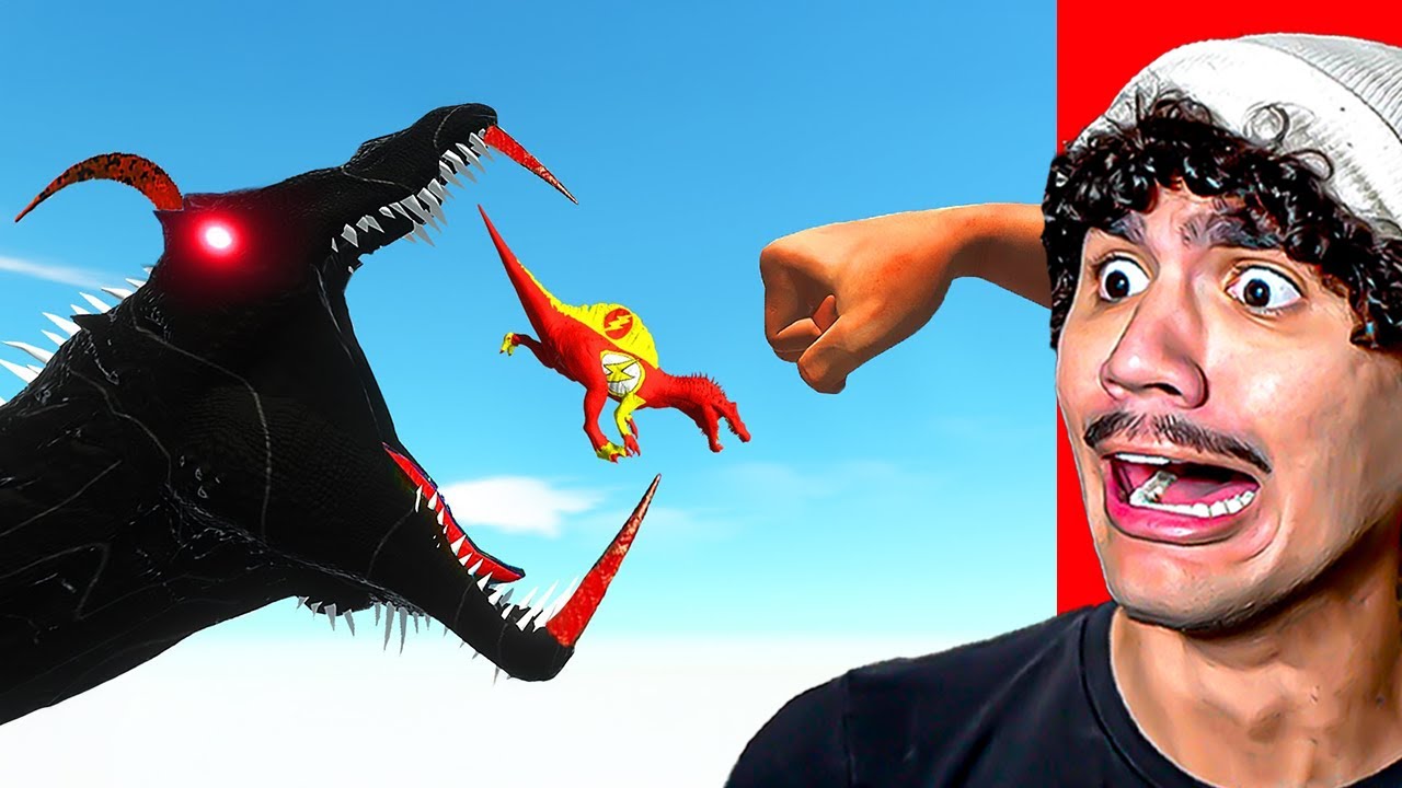 Reagindo a SOCO ÉPICO vs Espinossauro Negro - Animal Revolt Battle Simulator