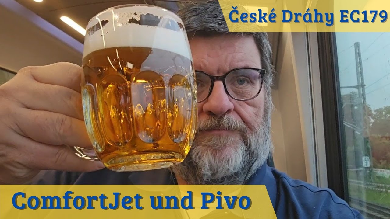 Zugfahrt Berlin–Prag 🚆 | České dráhy ComfortJet + gezapftes Bier 🍺