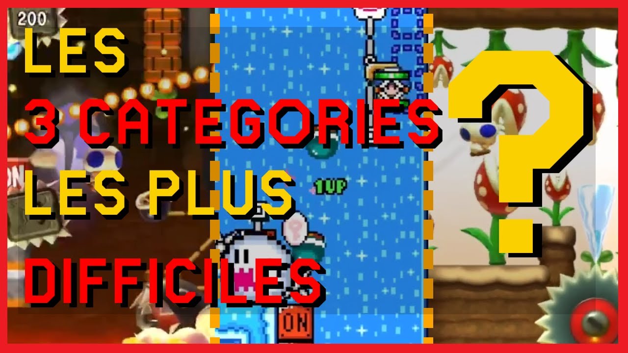 Je JOUE aux 3 CATÉGORIES les plus DIFFICILES de Mario Maker.