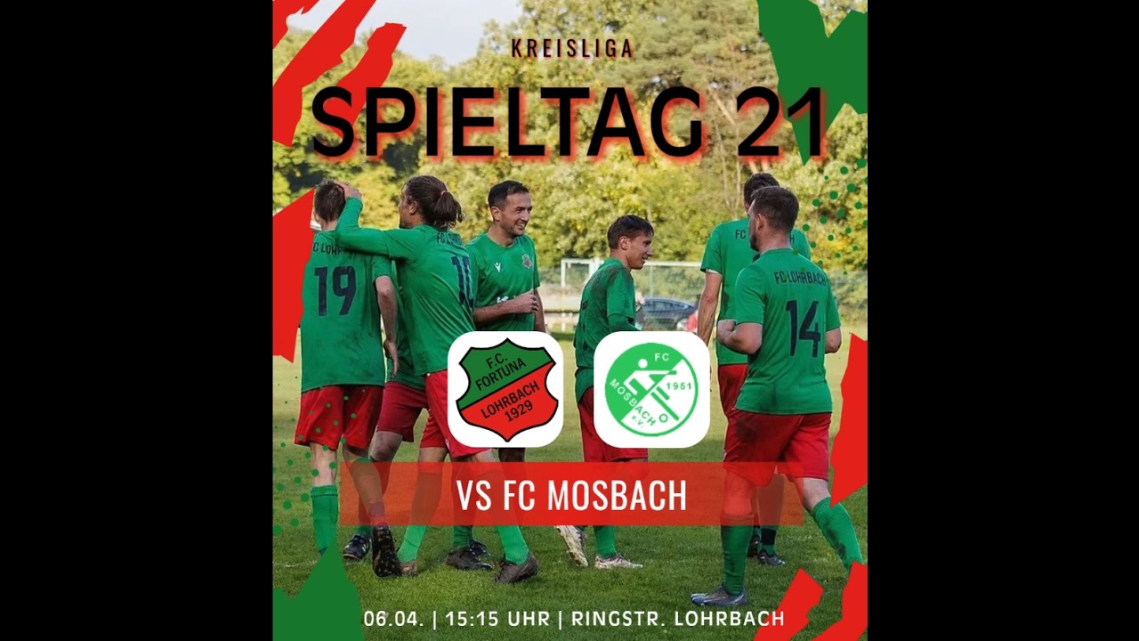 Highlights 21. Spieltag 25/26: FC Lohrbach - FC Mosbach