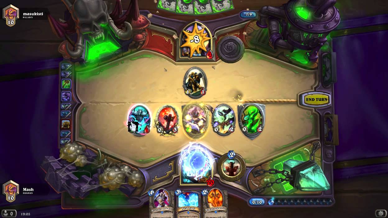 Hearthstone shaman 26dmg combo with Alakir