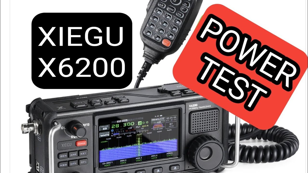 XIEGU X6200  Power Test