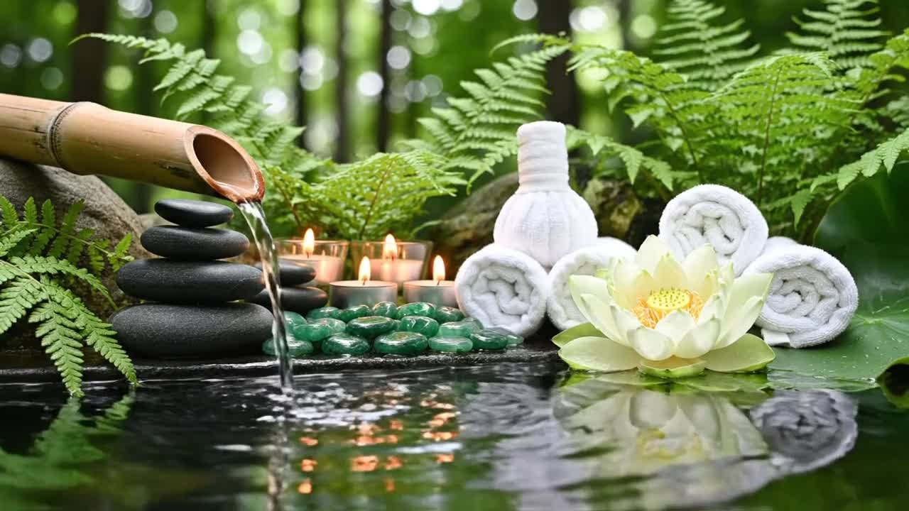 Healing Music with Flowing Water Sounds 🌿 Calm Mind & Body for Insomnia