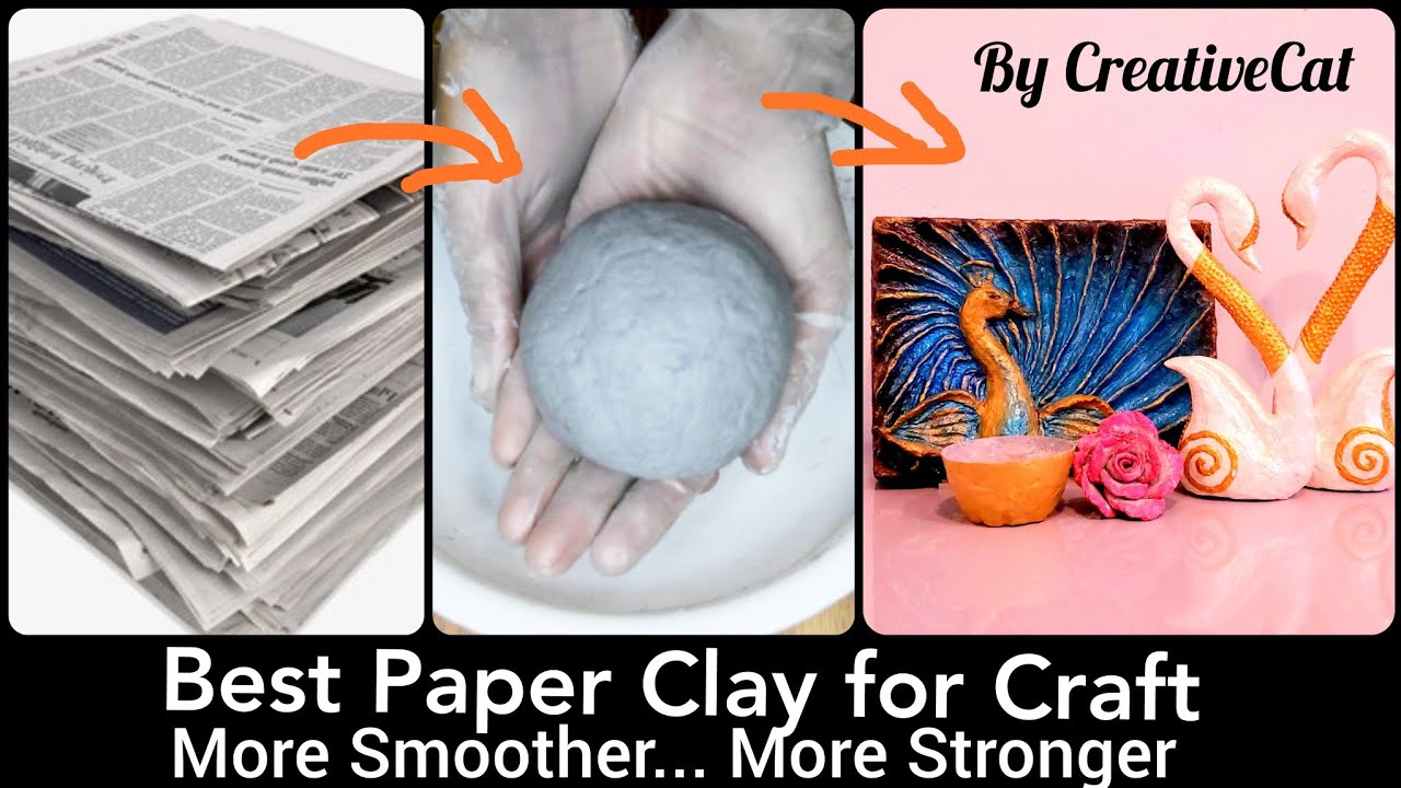 Best Paper Clay and tips/ Newspaper Clay/Best out of waste/art and craft/Smooth paper clay