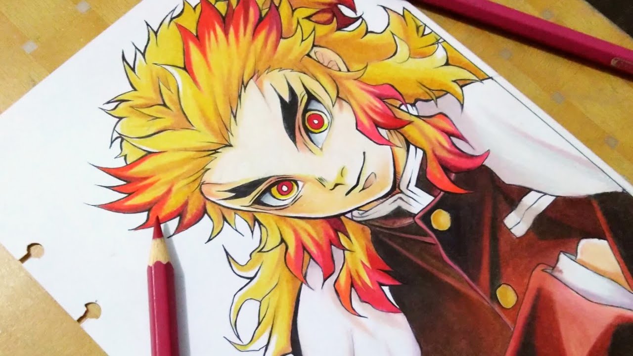 Drawing Rengoku Kyojuro!! [鬼滅の刃]