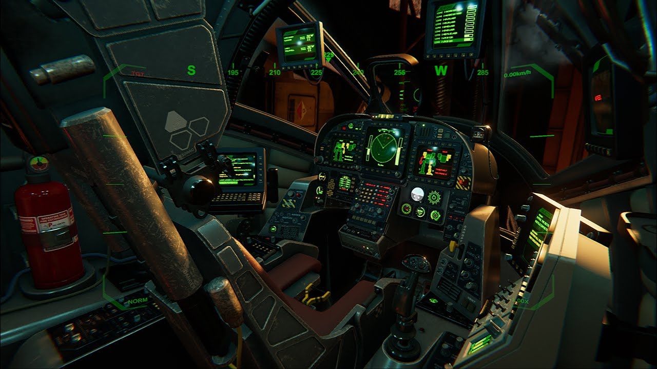 BattleMech Clan Timber-Wolf (1995) Cockpit view (WIP with mocked startup sequence)