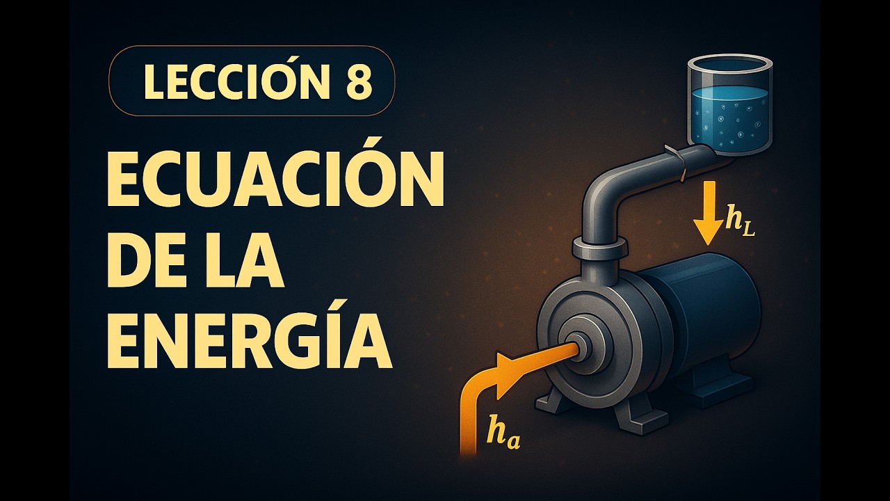 ⚙️ Lección 8: Ecuación general de la energía — bombas, pérdidas y motores de fluido