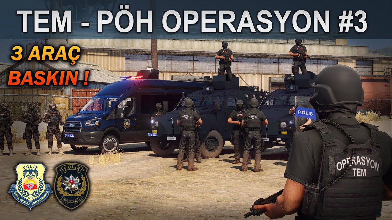3 ARAÇ TEM - PÖH ORTAK OPERASYON | GTA 5 TERÖRLE MÜCADELE MODU #3