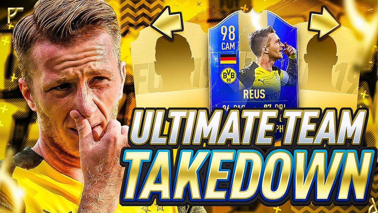 ОМГ, ЭПИЧНОЕ РАЗГРОМ КОМАНДЫ РЕУС С 98 ОЧКОМ СЕРИИ TOTS!!! FIFA 19 Ultimate Team!