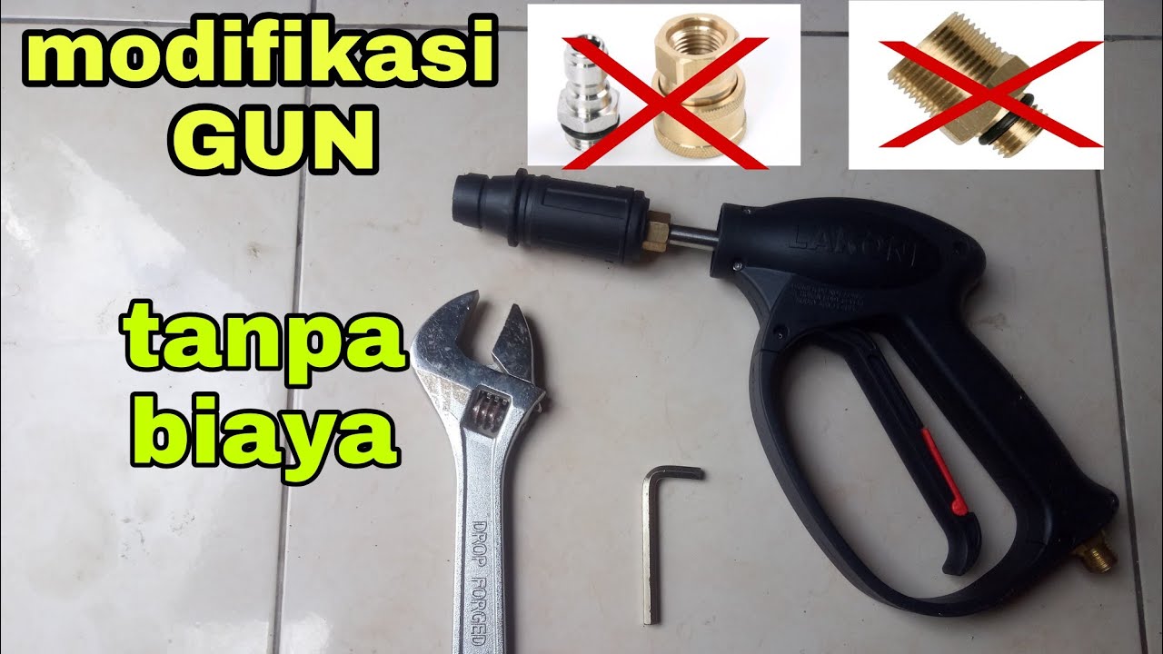 merubah gun steam panjang jadi pendek || jet cleaner | Lakoni laguna 70