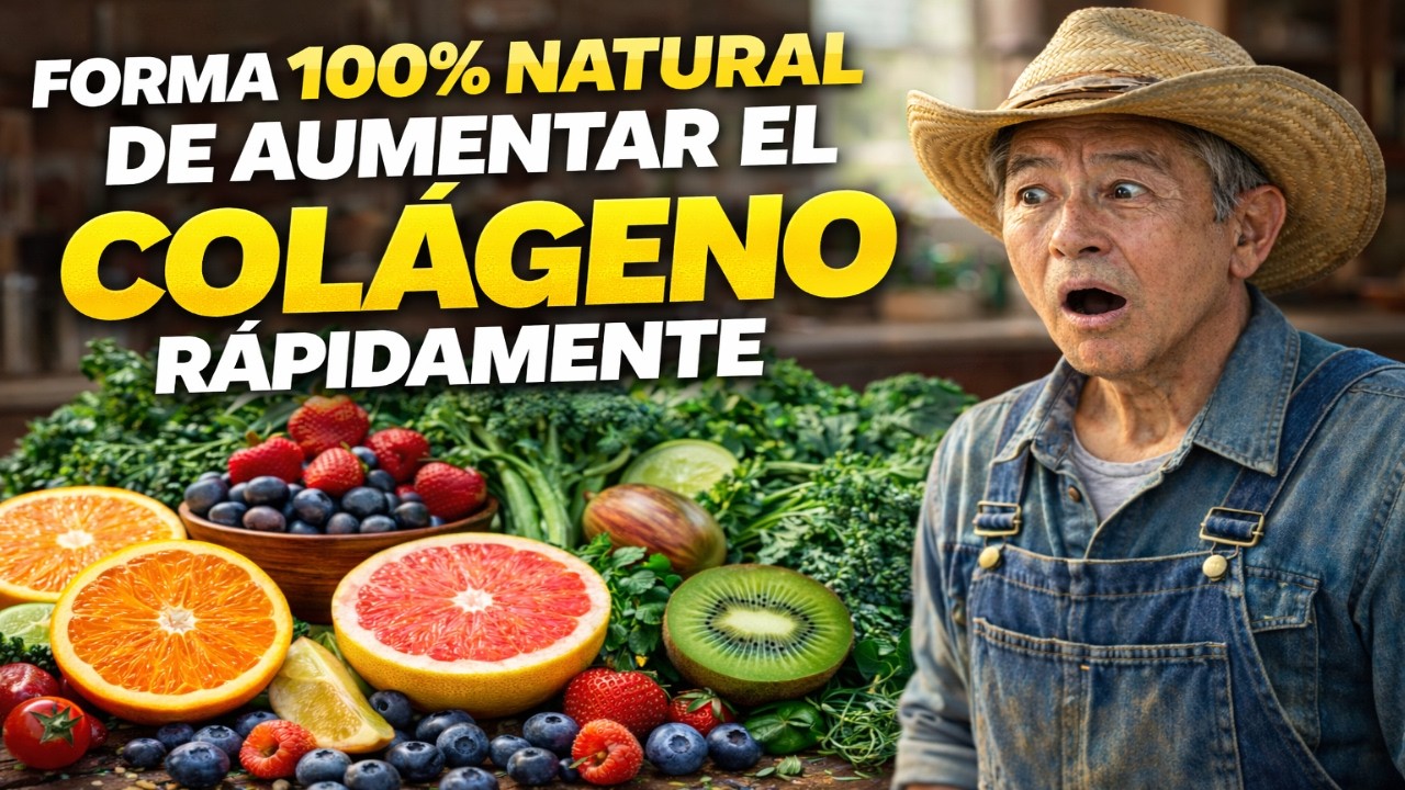 ¡Detén el Envejecimiento! Come esto para tener PIEL DE 20 AÑOS