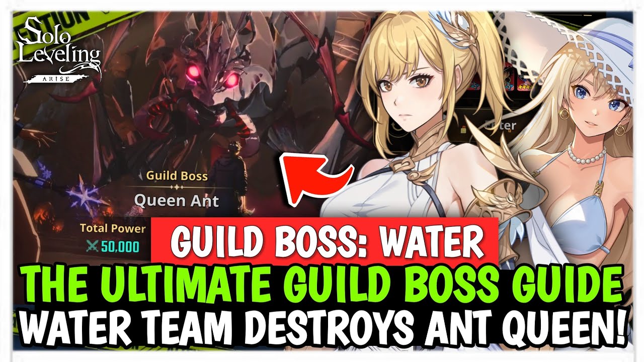 THE ULTIMATE WATER TEAM GUILD BOSS: ANT QUEEN! 113RC 154B STRATGEY & GUIDE - Solo Leveling: Arise