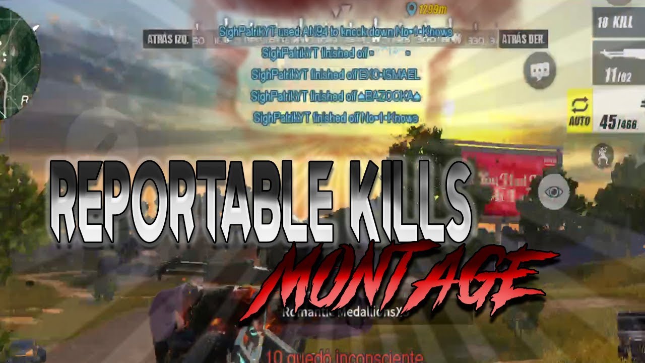 KILLS QUE SON REPORTABLES EN  SOLO VS SQUAD | RULES OF SURVIVAL KILL MONTAGE