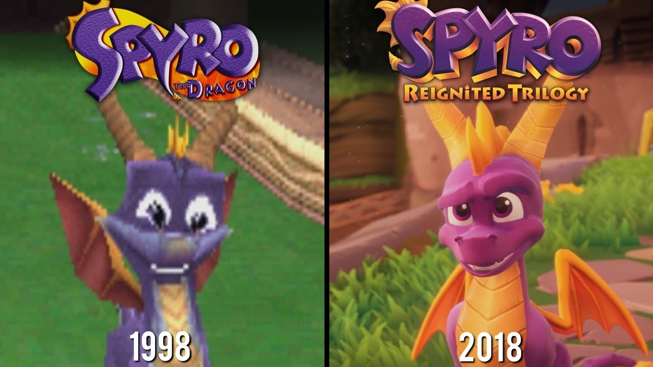Spyro Reignited Trilogy против Spyro the Dragon | Прямое сравнение