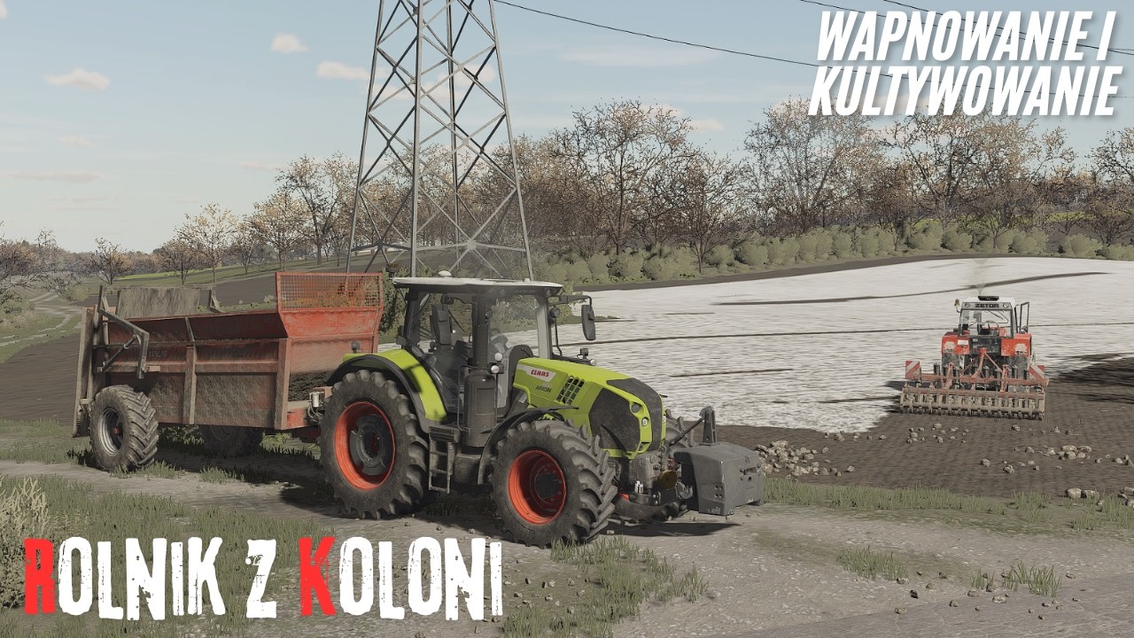 Rolnik Z Koloni #87 |🤩wapnowanie pól🤔kultywacja zetorem😀