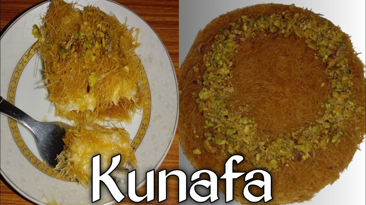 Easy home made Kunafa/Kunafa recipe without oven/Vermicelli kunafa