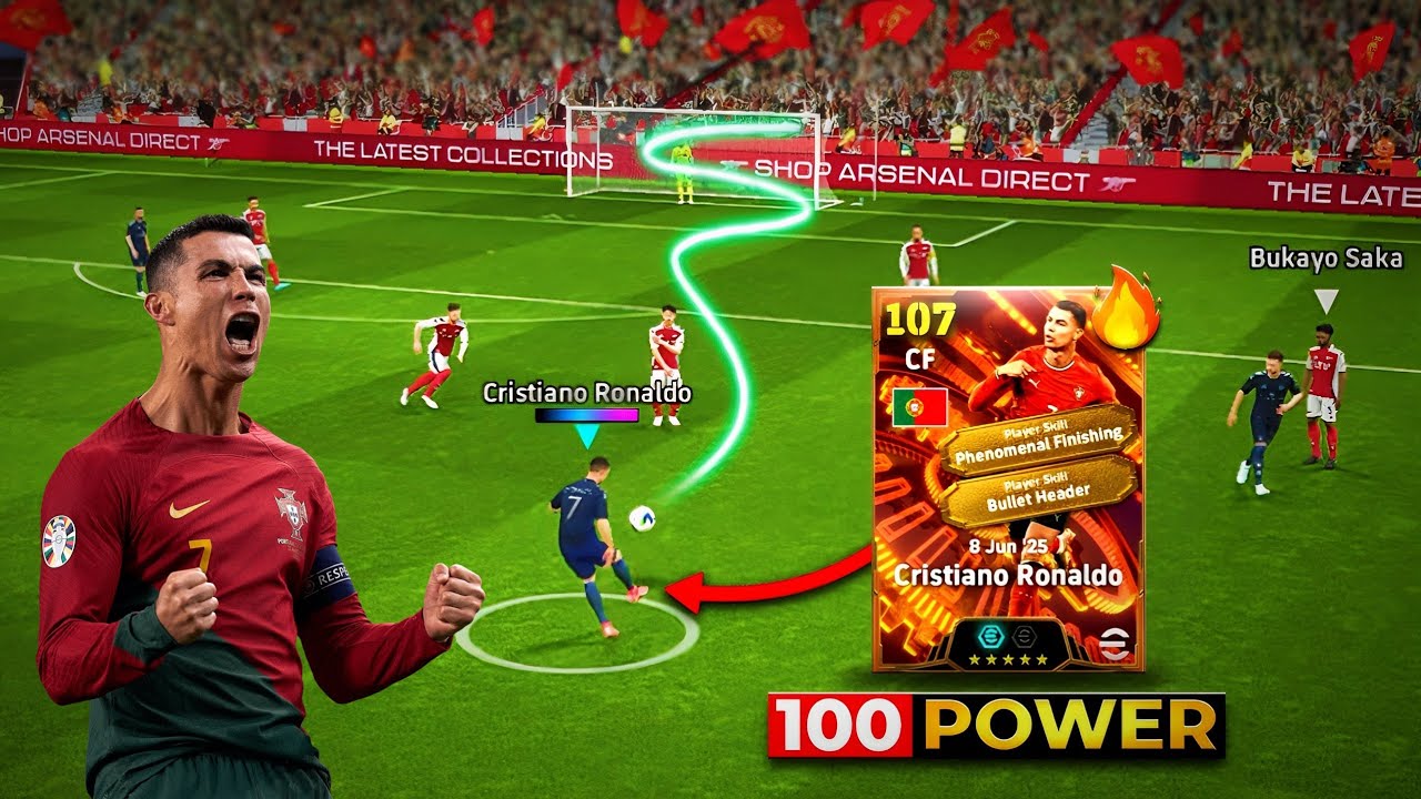 REVIEW BIGTIME C. RONALDO 107 RATE 🔥 Best CF In eFootball 25 !?