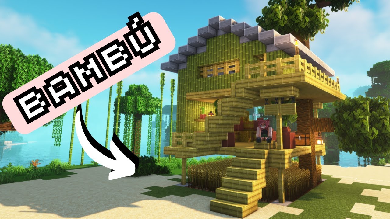 Minecraft Tutorial | Casa de BAMBU 1.20 EN MENOS DE 10 MINUTOS