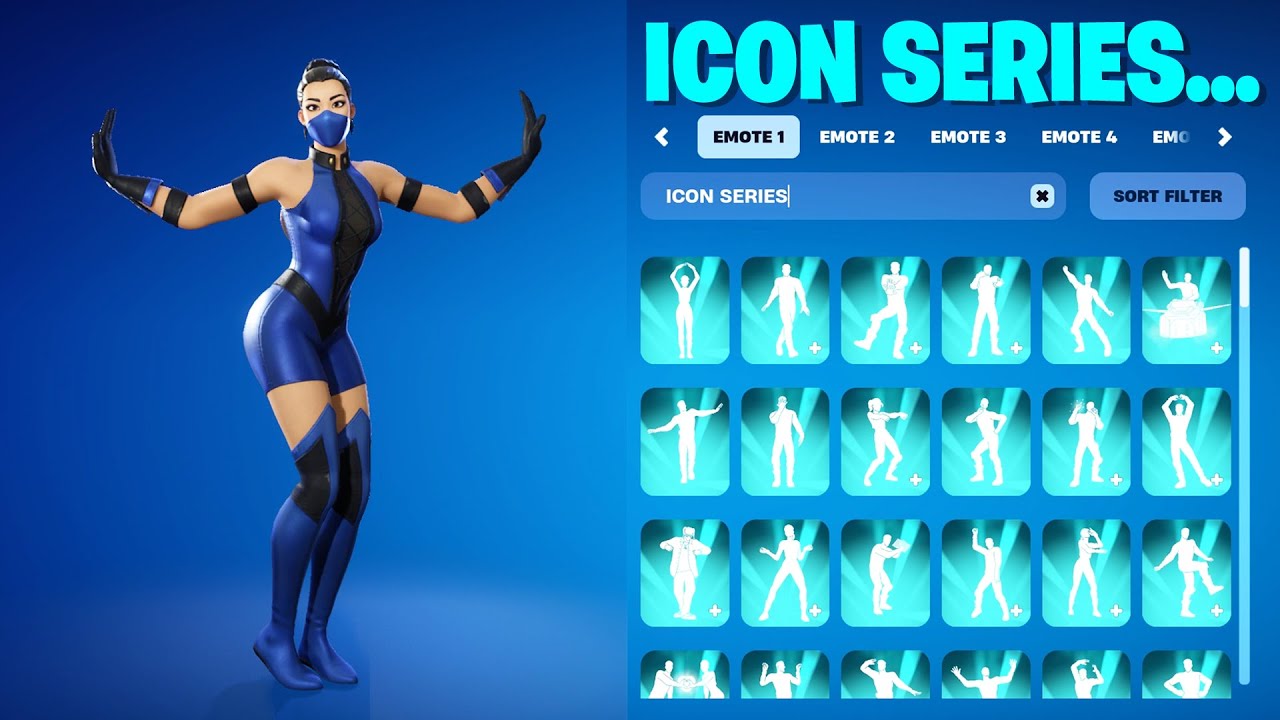 ALL FORTNITE ICON SERIES DANCES & EMOTES