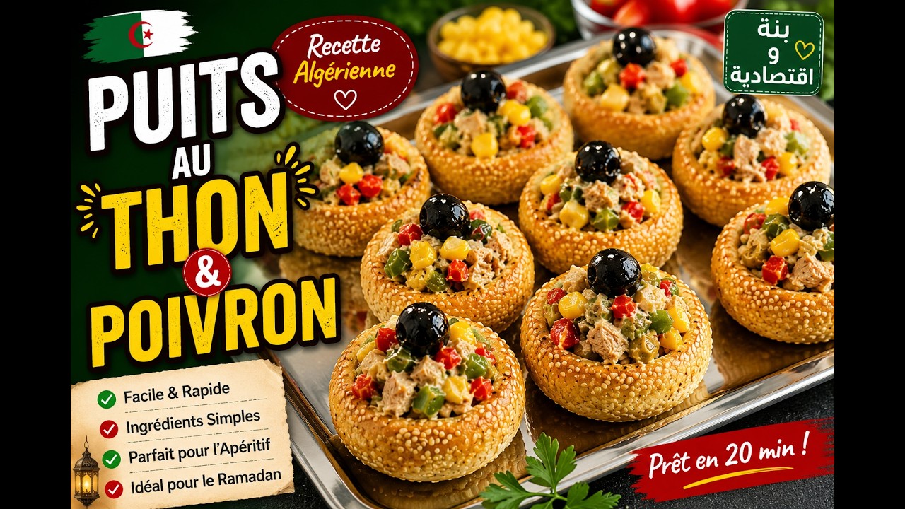 Puits au thon et poivron جيد مع التونة والفلفل😍👌🌺👍🙌