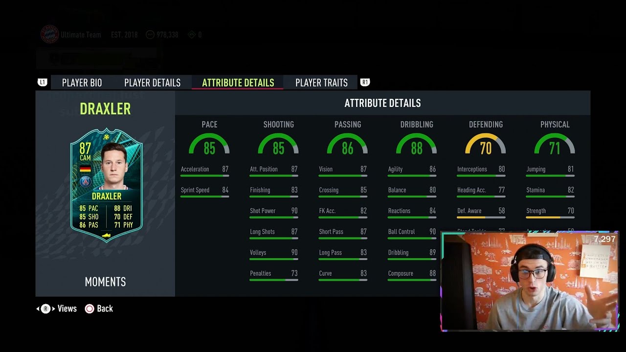 Nick reacts to Player Moments Draxler SBC