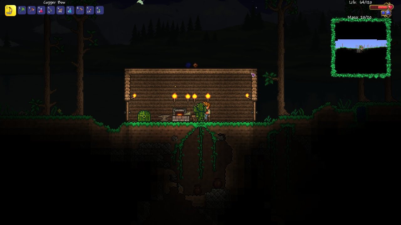 Playing Terraria: Starting a new world