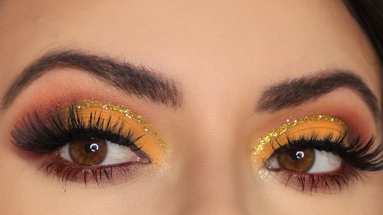 Maquillaje en tonos amarillos | Maquillaje cut crease