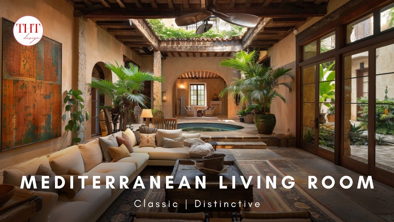 Unleash the Charm: Rustic Mediterranean Living Room Makeover