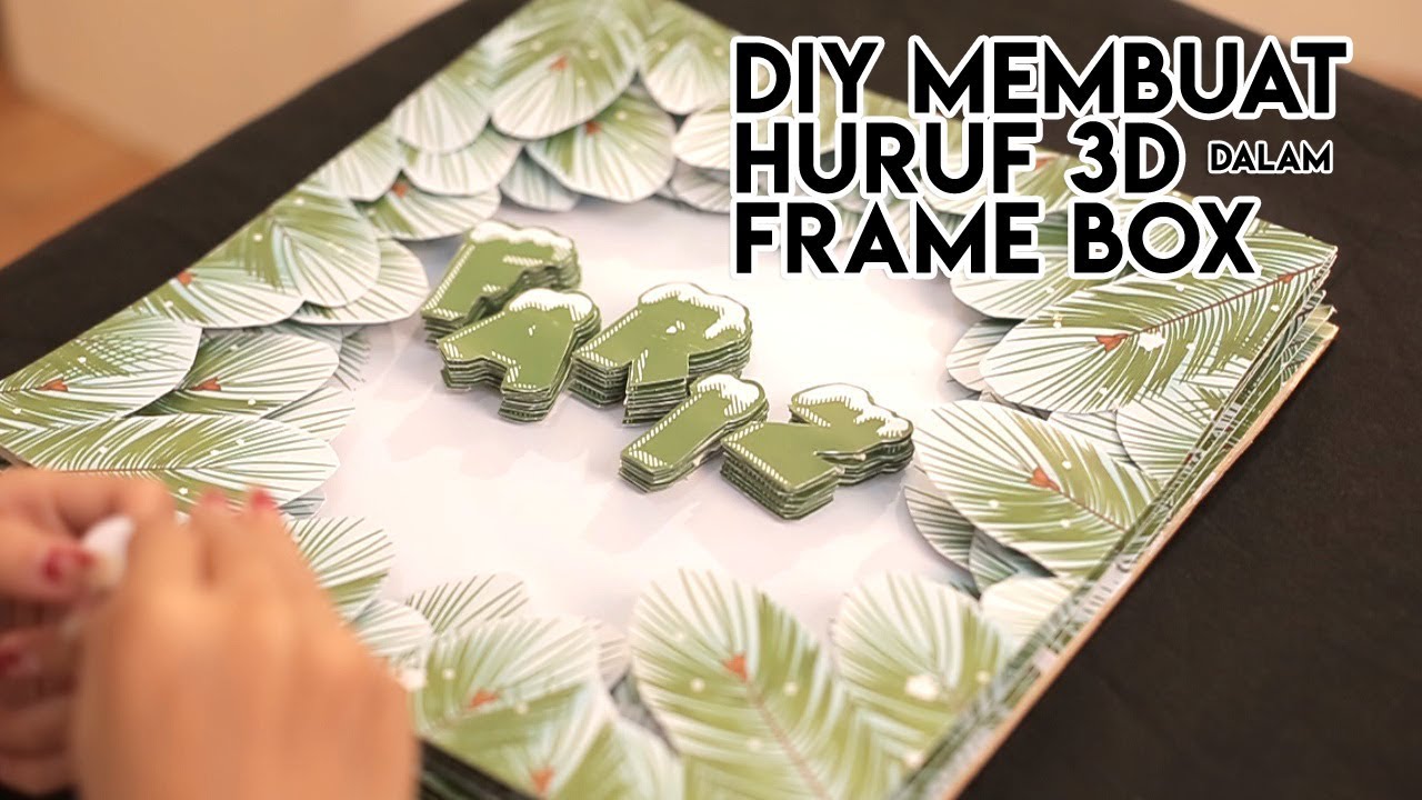 DIY indonesia : 3D Letters | Bisa untuk Hiasan Kamar |