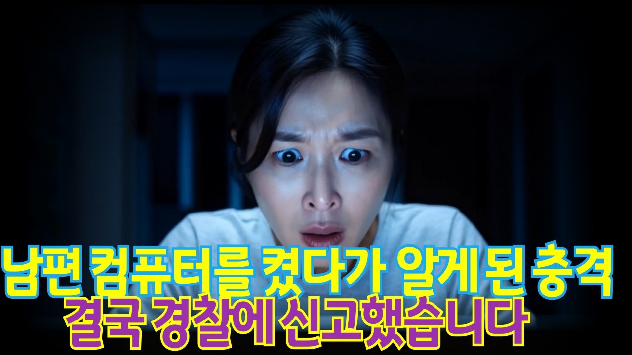 남편 컴퓨터를 켰다가 알게 된 충격… 결국 경찰에 신고했습니다