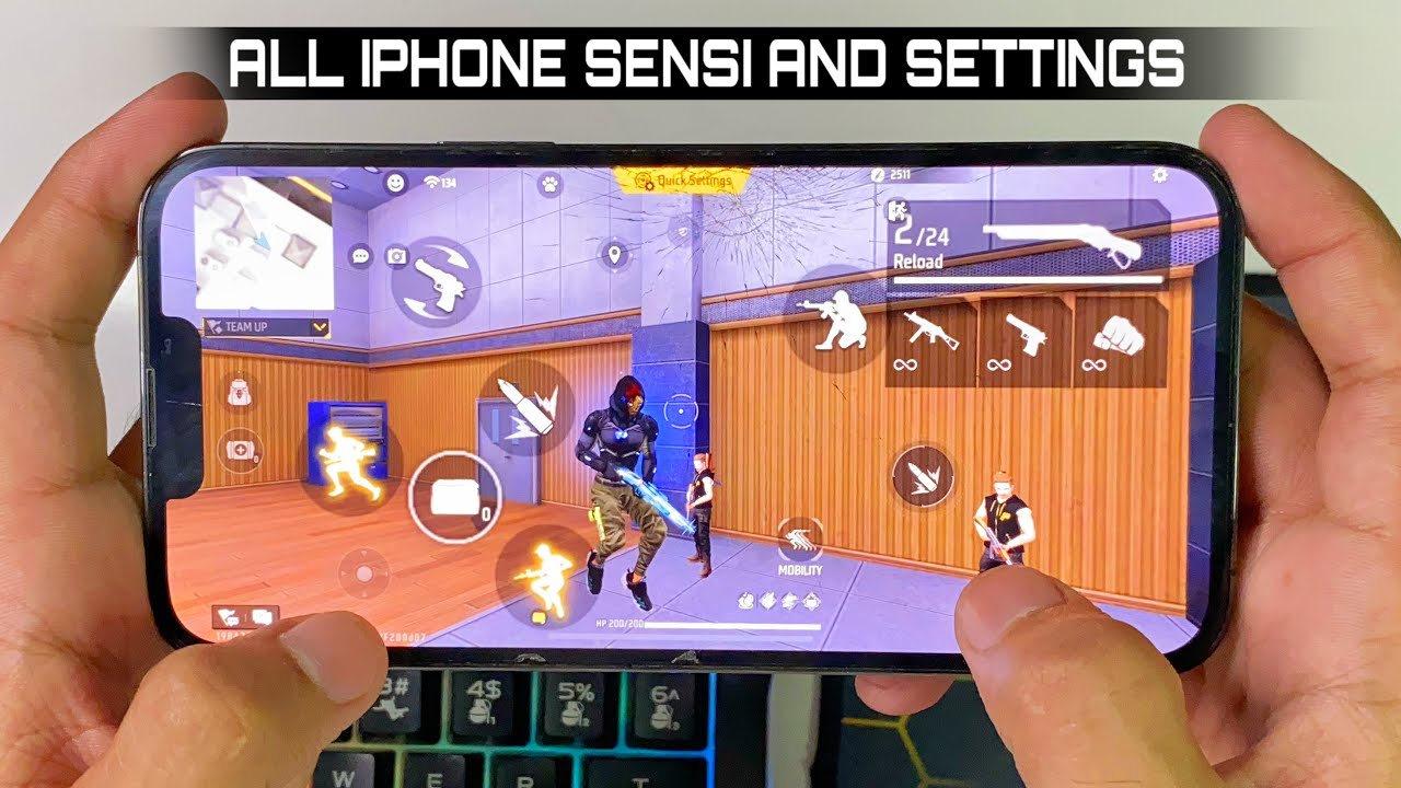 Все настройки и сенсоры iPhone | Идеальная сенсорика и настройки для всех iPhone | Free Fire 🔥