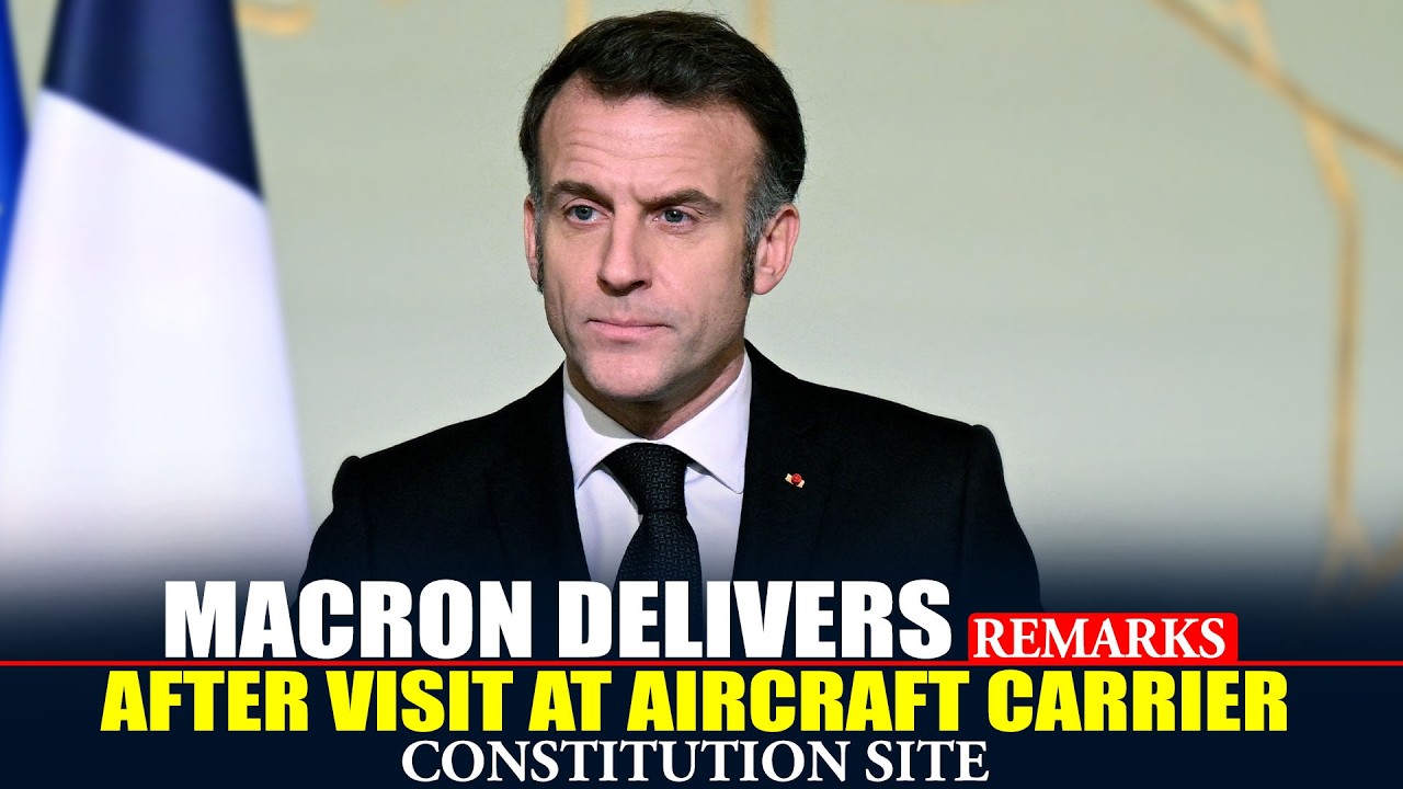 LIVE: France's Macron delivers remarks after visiting construction site of new aircraft carrier