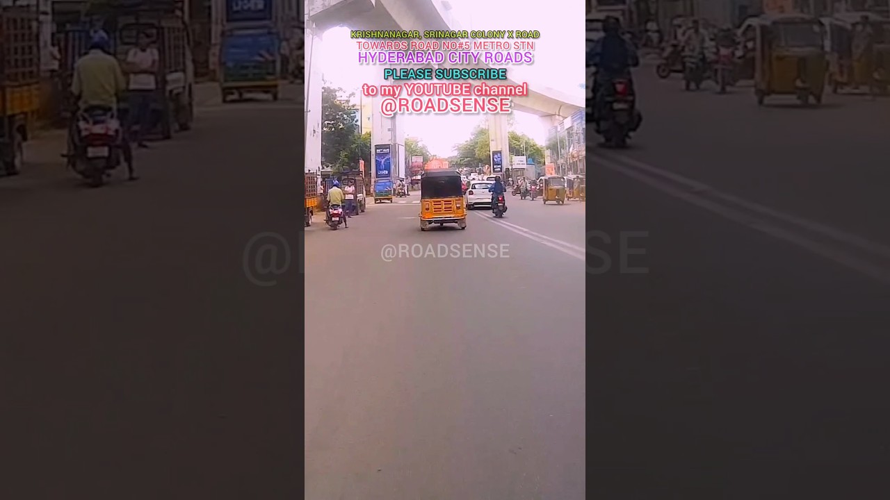 Srinagar Colony X Road Yousufguda | Hyderabad City Tour |#shorts