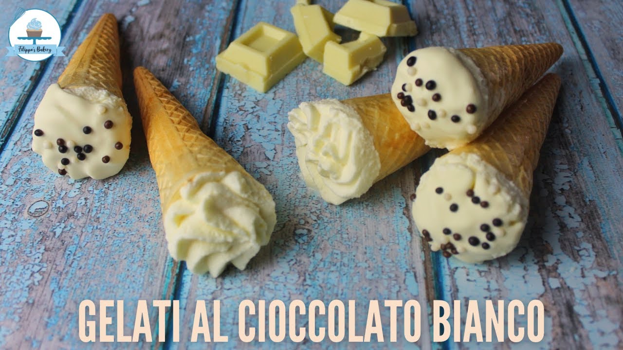 CORNETTO GELATO AL CIOCCOLATO BIANCO, senza gelatiera | Filippo's Bakery
