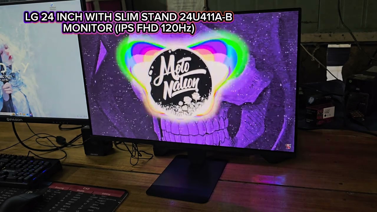 LG 24 INCH WITH SLIM STAND 24U411A-B MONITOR (IPS FHD 120Hz) (ไทย)