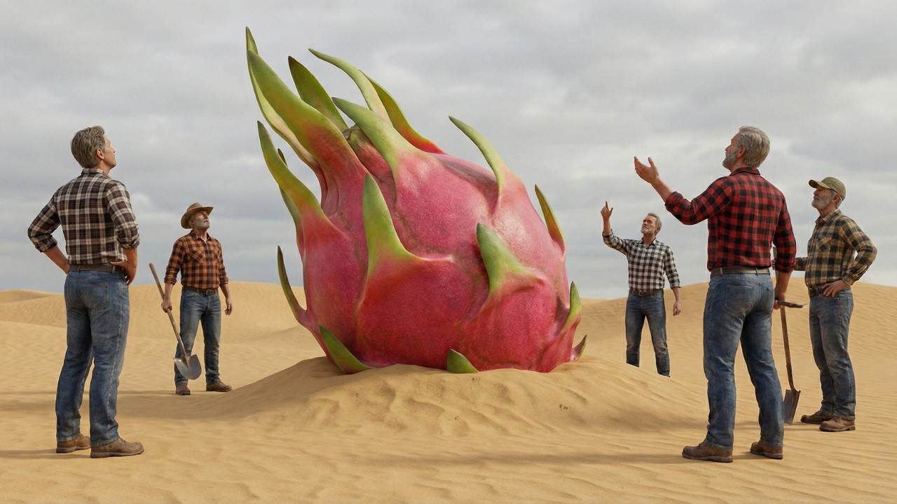 From Sand to Dragonfruit Harvest 🚜 Traditional Manual Farming