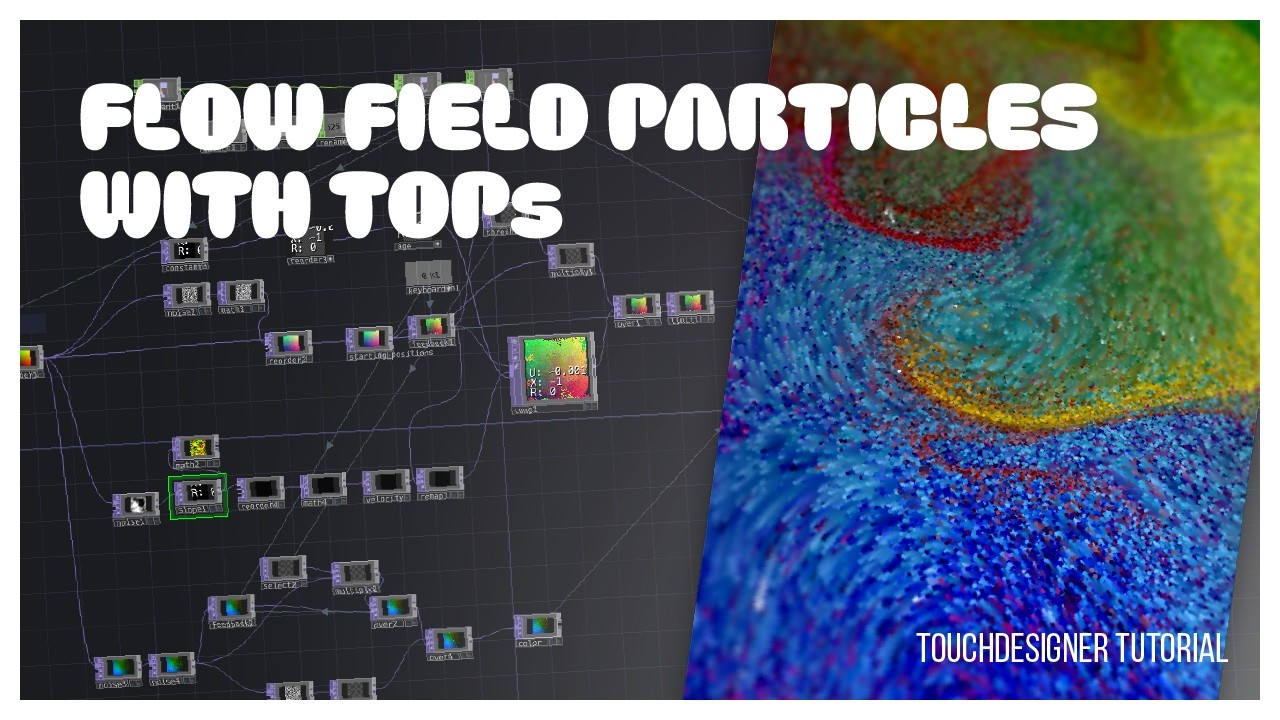 Flow Field Particles in TouchDesigner - All TOPs!