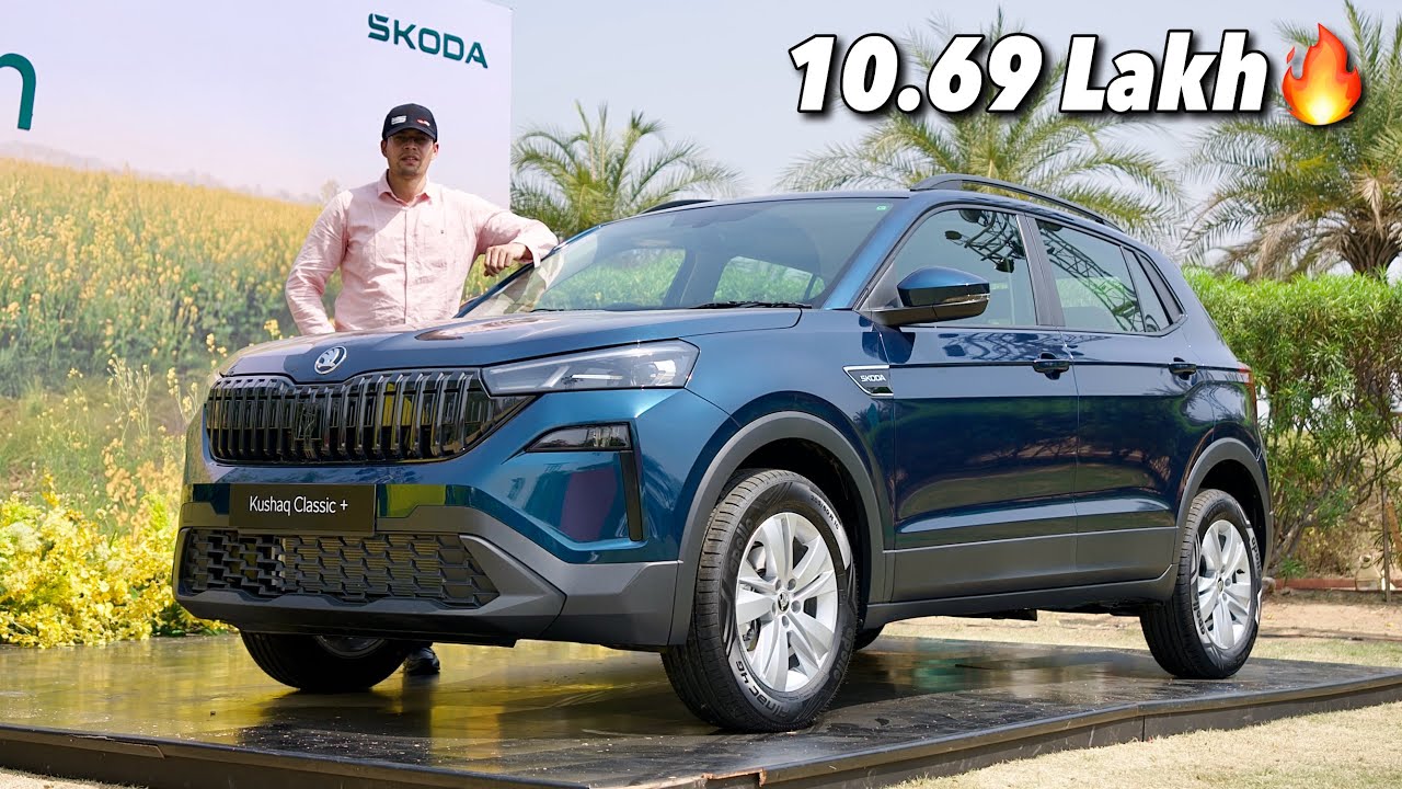 Safest Base Model Yet🔥 2026 Skoda Kushaq Facelift Classic Plus Review