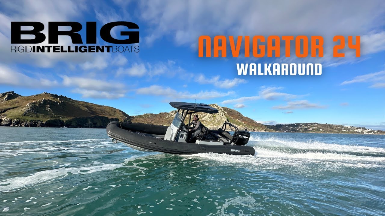 BRIG Navigator 24 Walk Around | The Wolf Rock Boat Company