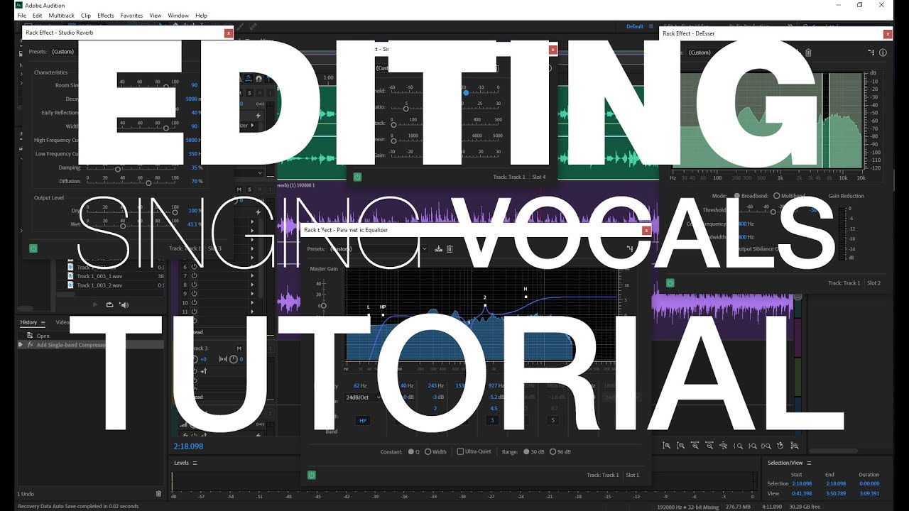 How to Edit and Mix Singing Vocals in Adobe Audition (Part 1)