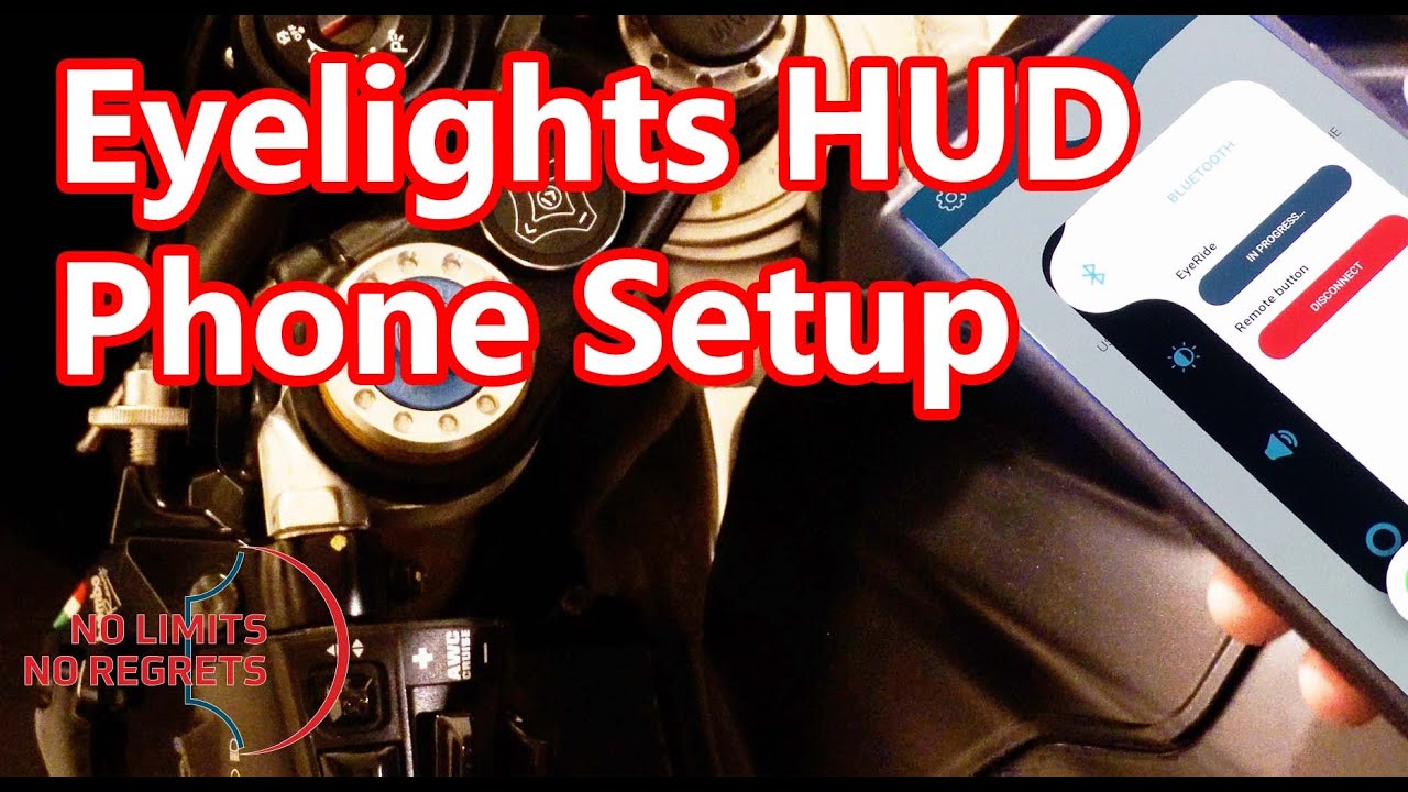 Eyelights HEADS UP DISPLAY Helmet MOTORCYCLE - Setup Phone to HUD Motorcycle Helmet