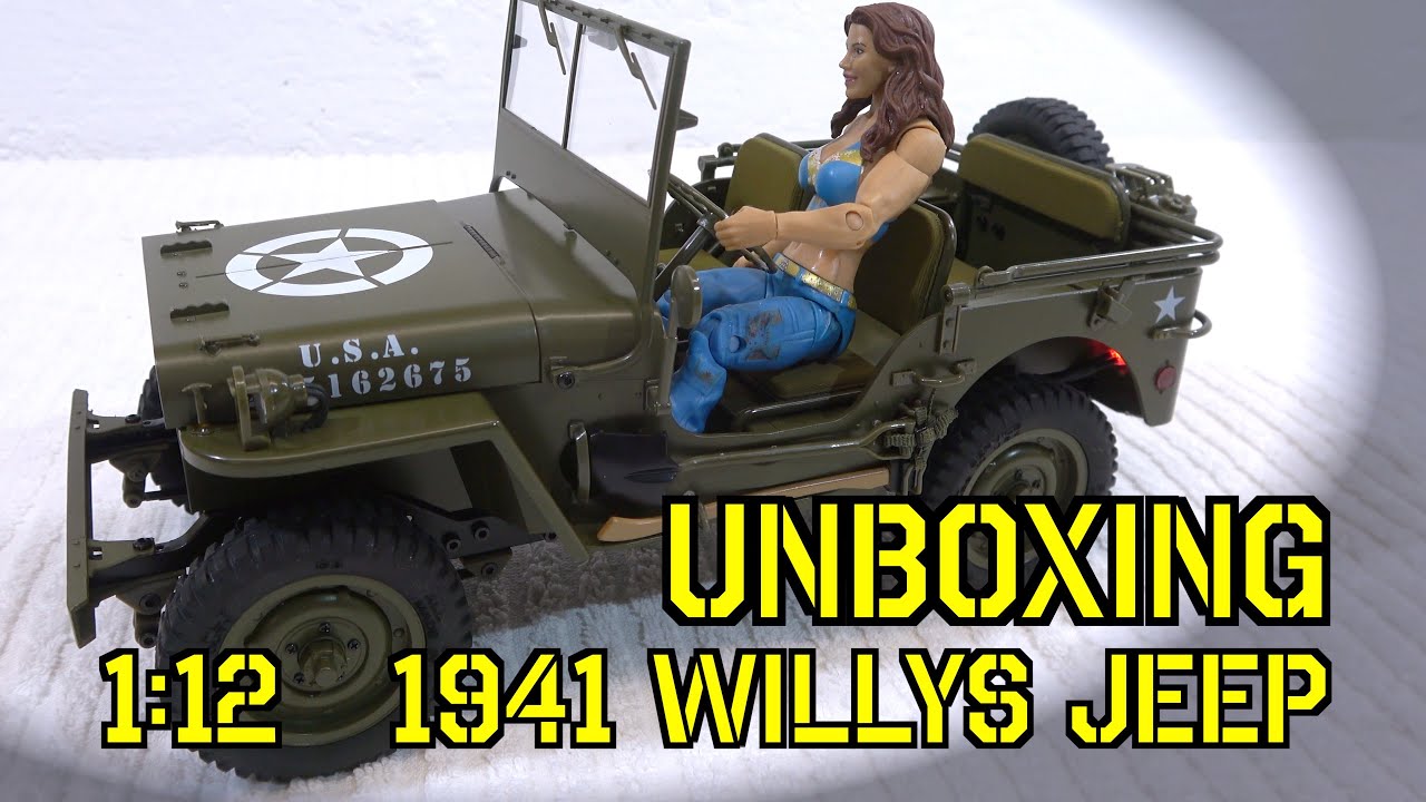 ROC Hobby 1941 1/12 Willys Jeep - Unboxing and Review
