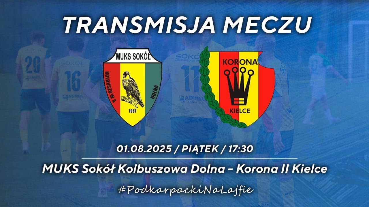 🔴[NA ŻYWO] SOKÓŁ KOLBUSZOWA D. - KORONA II KIELCE | BETCLIC III LIGA| 2025-08-01, godz 17.30]