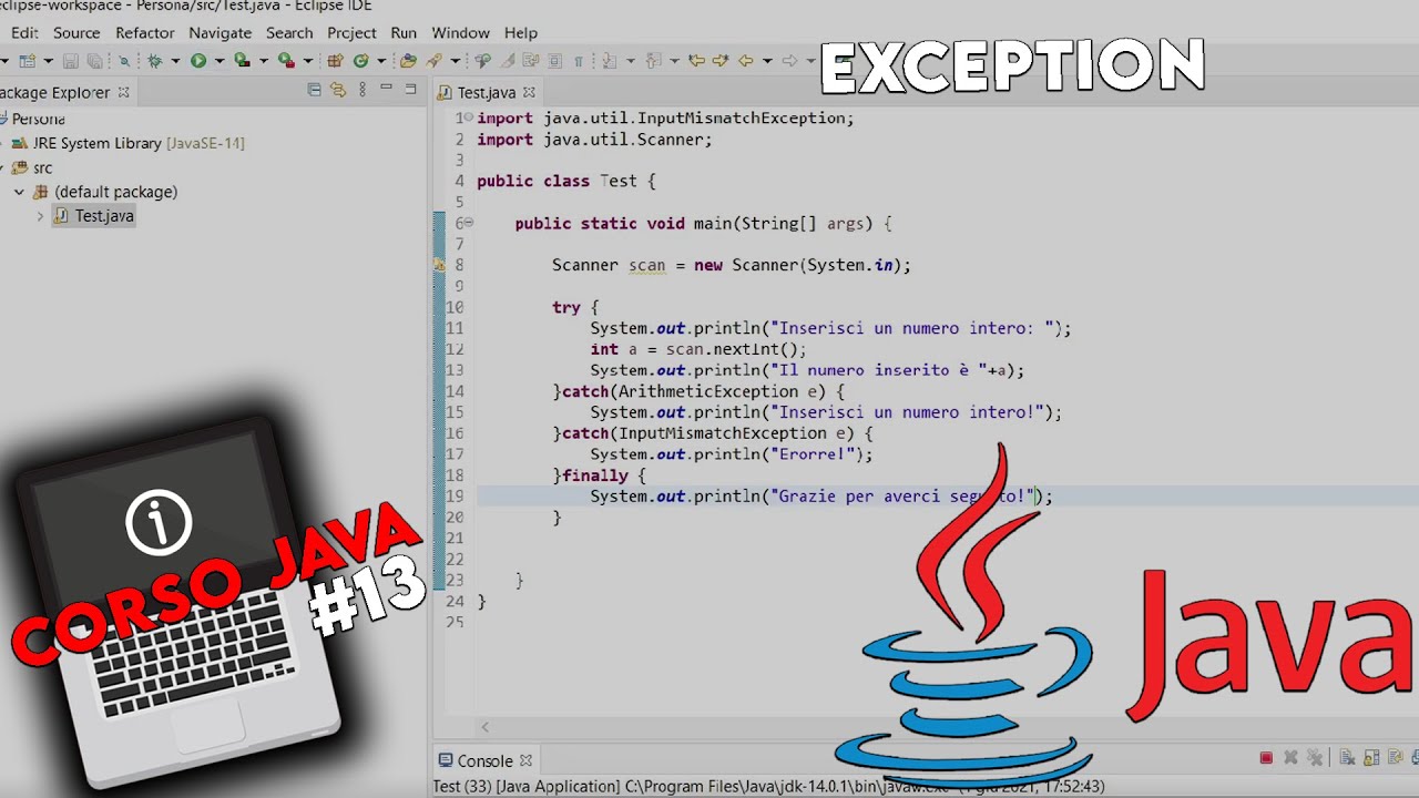 Exception - Corso Java #13