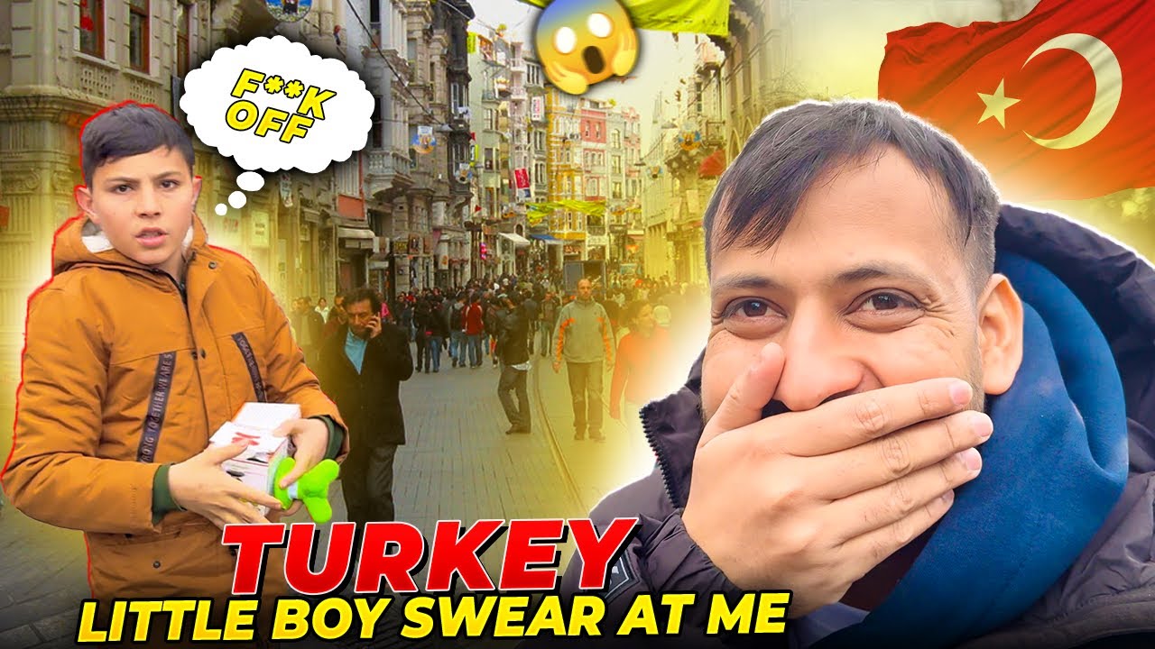 Turkey Street Boy Swear At Me ( F**k off ) 😱🇹🇷 || Exploring Turkey Istanbul With My Wife 🕌🥰