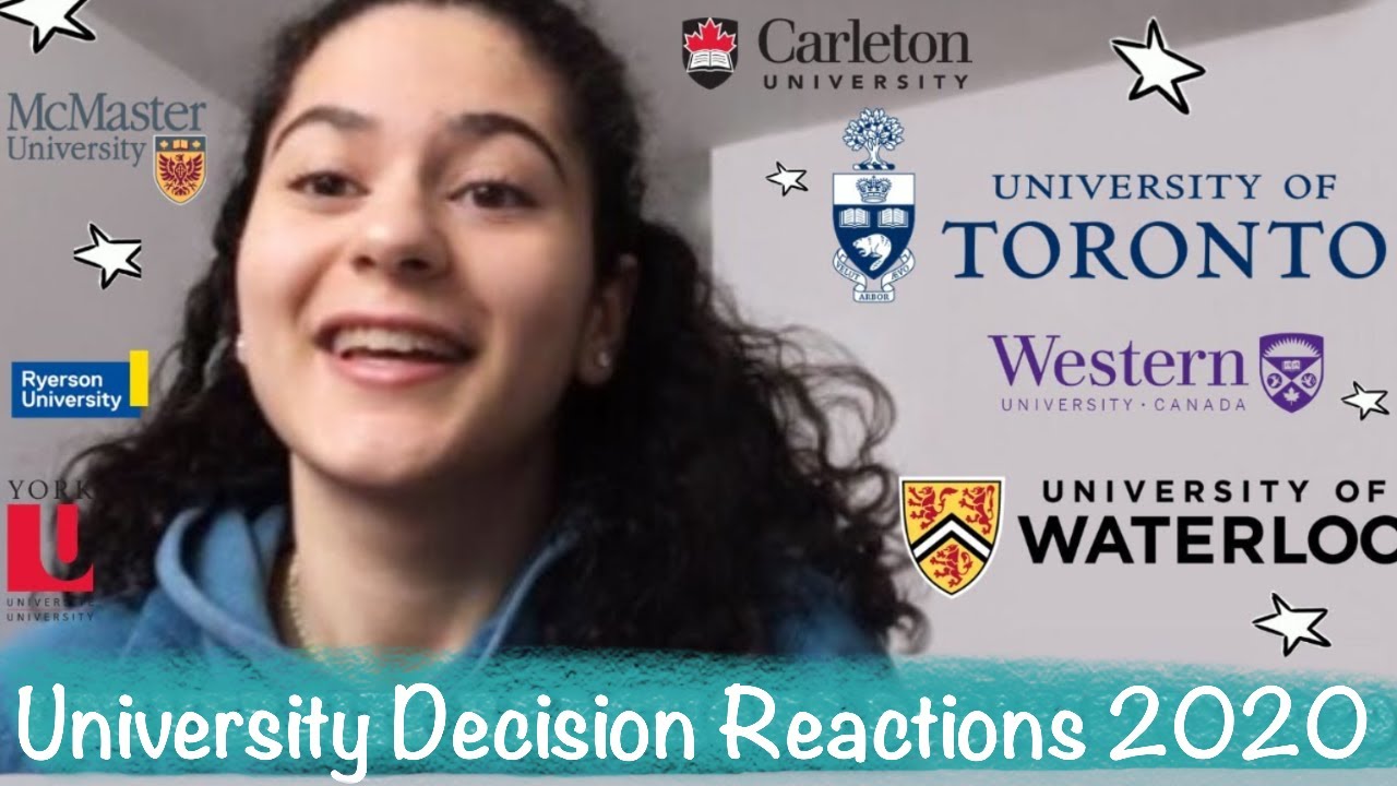 CANADIAN UNIVERSITY/COLLEGE DECISION REACTIONS 2020!!! (UofT, Waterloo, McMaster + more!)